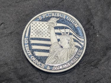 1/2 Troy Oz. .999 FINE SILVER P.T. Barnum's 1st Exhibition Designed Coin