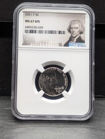 2021-P Jefferson Nickel - NGC MS67 6FS