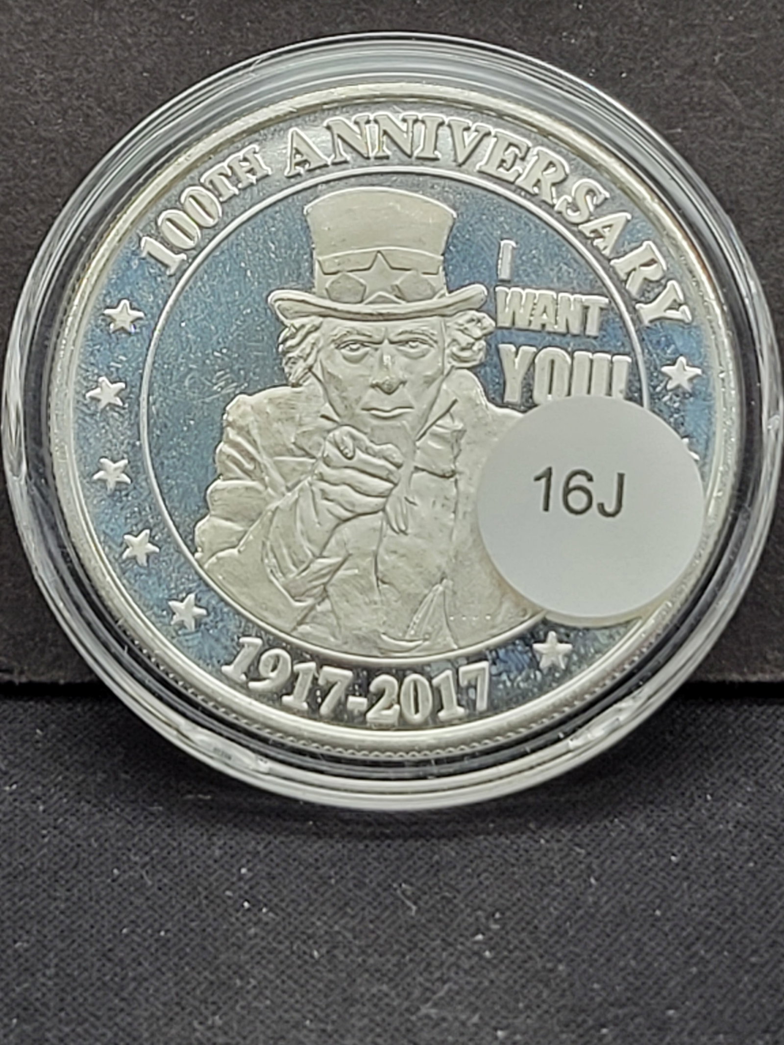 100th ANNIVERSARY UNCLE SAM 1917-2017 ONE TROY OZ. Proof: 100th ANNIVERSARY UNCLE SAM 1917-2017 ONE TROY OZ. Proof