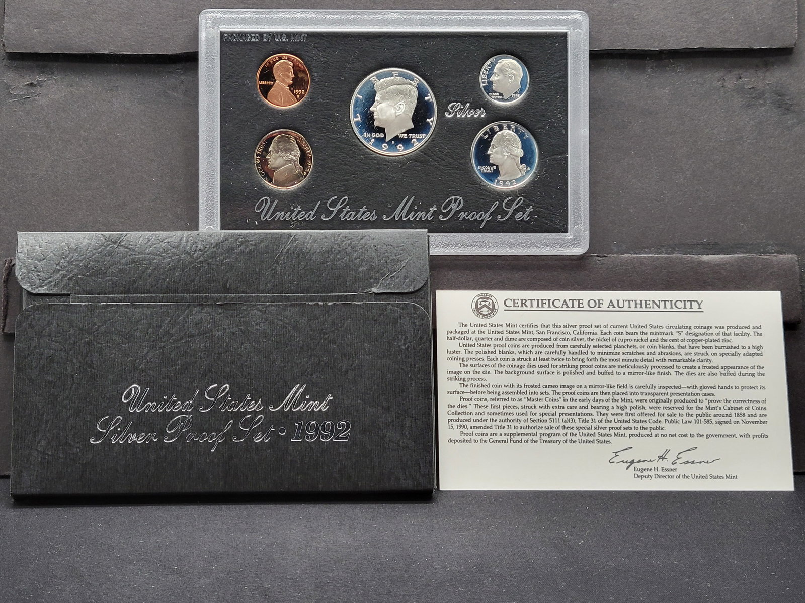 1992-S Silver Proof Set (3) 90% Silver Coins (1 of 4)