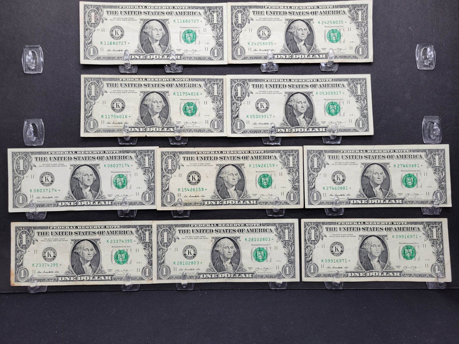 2013 $1 Rare Star Notes - Qty 10 -All from Dallas Mint (1 of 5)