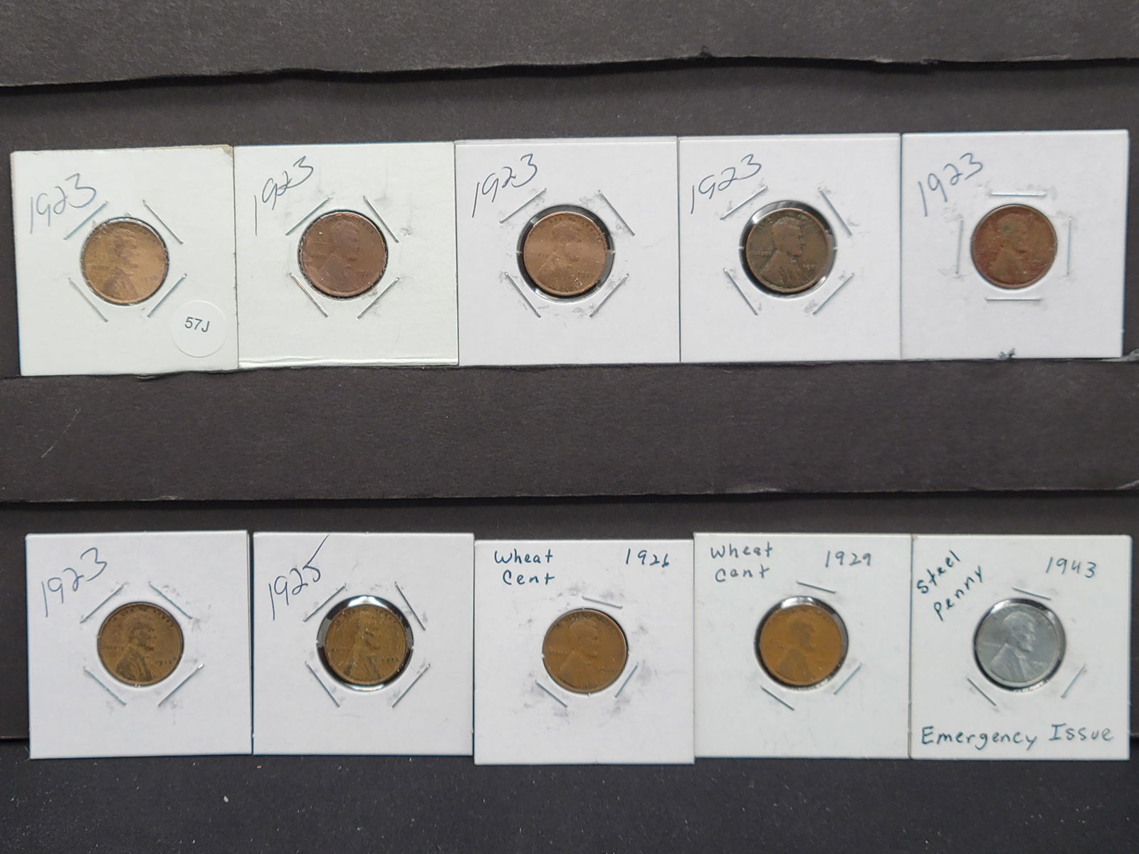 1923-1943 Wheat Cents - 10 Assorted Coins (1 of 9)