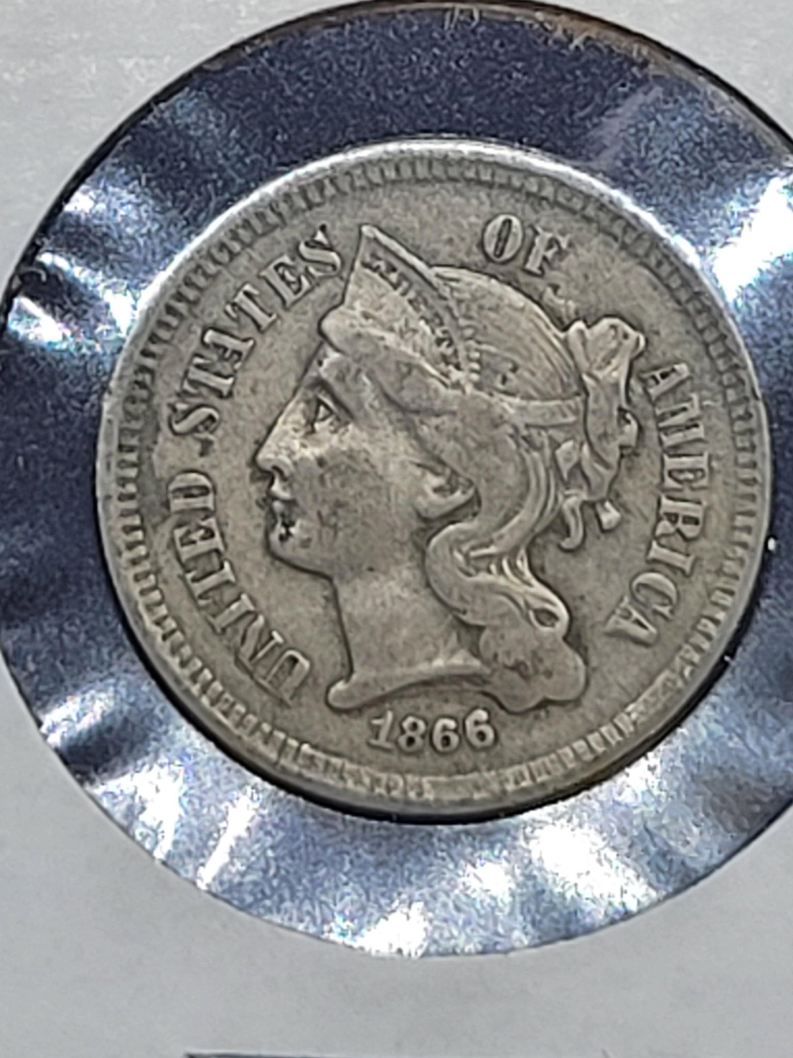 1866 3 Cent (made of Nickel) (1 of 2)