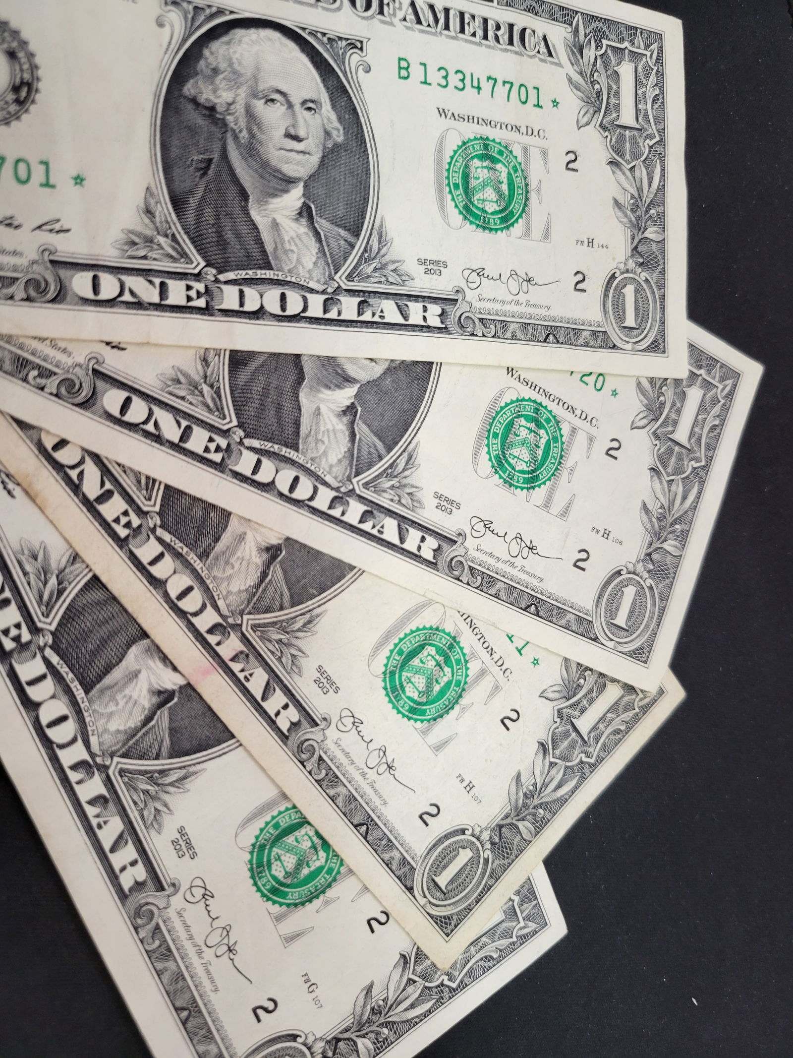 2013 $1 Rare Star Notes - Qty 4 -All from New York Mint (1 of 10)