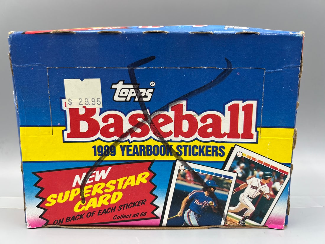 1989 Topps Baseball Yearbook Stickers Complete Wax Box (1 of 2)