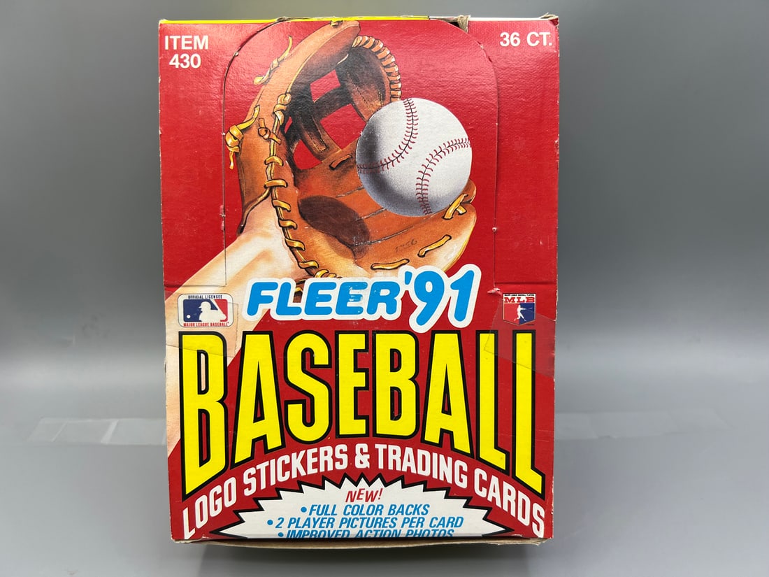 1991 Fleer Baseball Complete Wax Box (1 of 2)