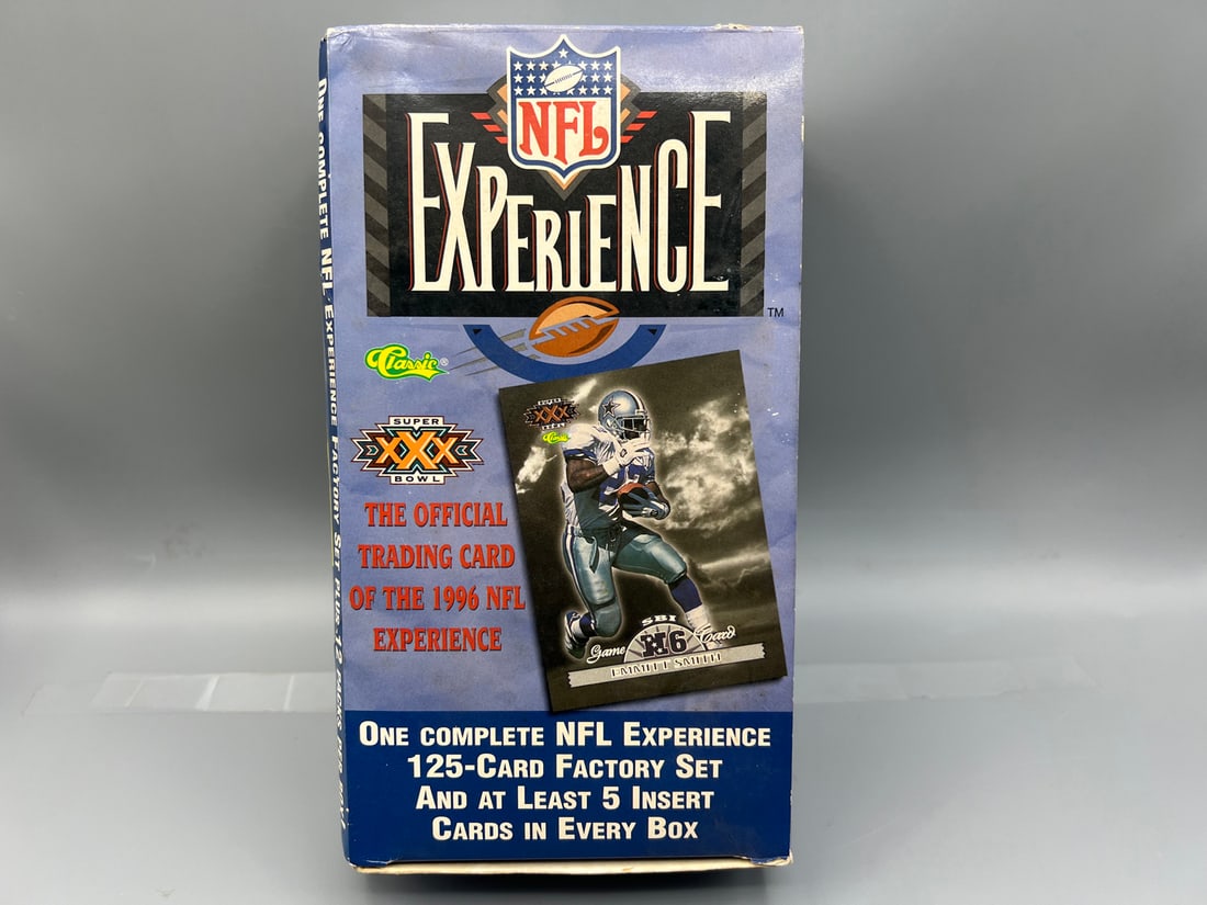 1996 Classic NFL Experience Football Complete Wax Box -125 Cart Set with at least 5 Inserts: 1996 Classic NFL Experience Football Complete Wax Box -125 Cart Set with at least 5 Inserts