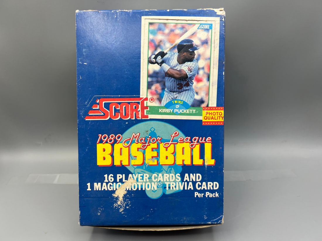 1989 Score Baseball Complete Wax Box (1 of 2)