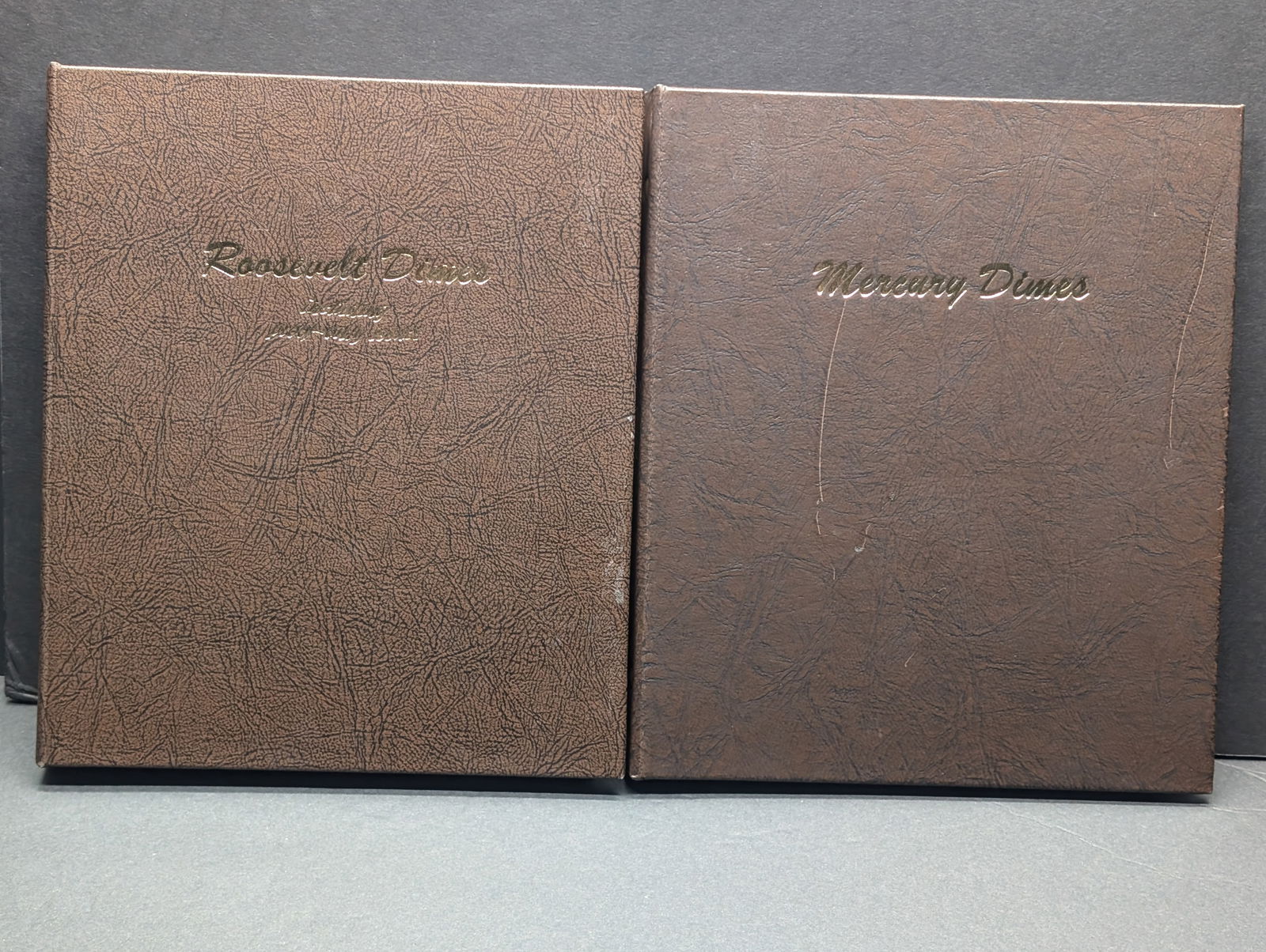 *EMPTY* Mercury Dime & Roosevelt Dime Collector's Albums (1 of 3)