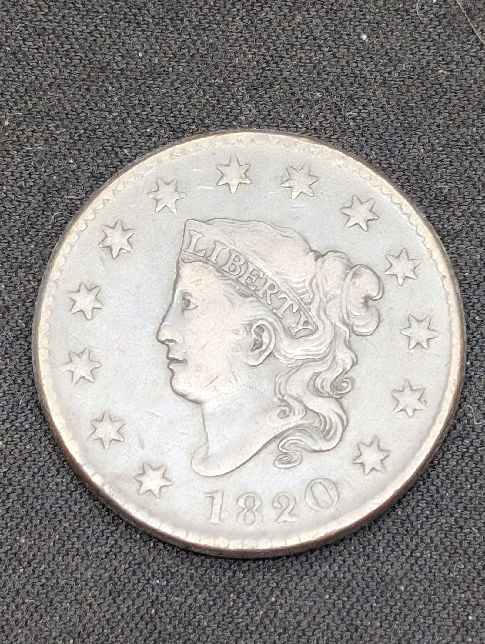 1820 Coronet Head Large Cent - Nice Cond (1 of 2)