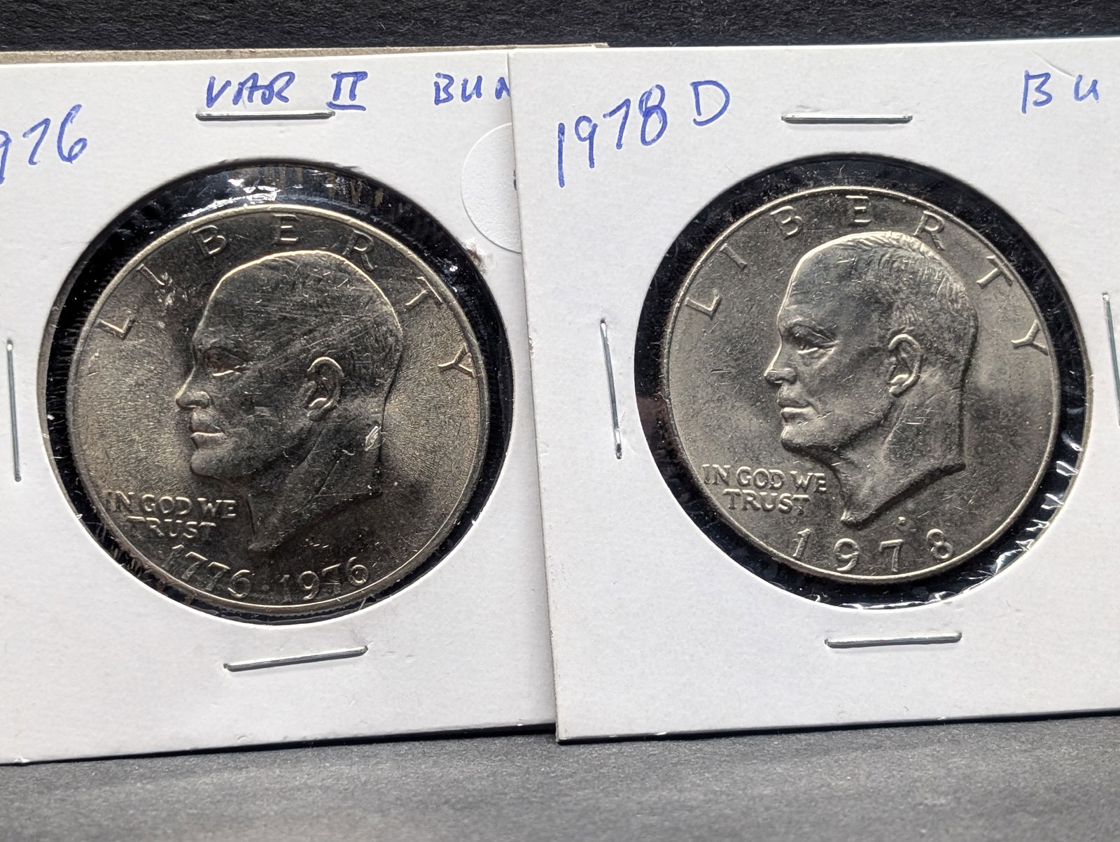 1976 Eisenhower Dollar  Var II, 1978-D Eisenhower Dollar - BU (1 of 3)