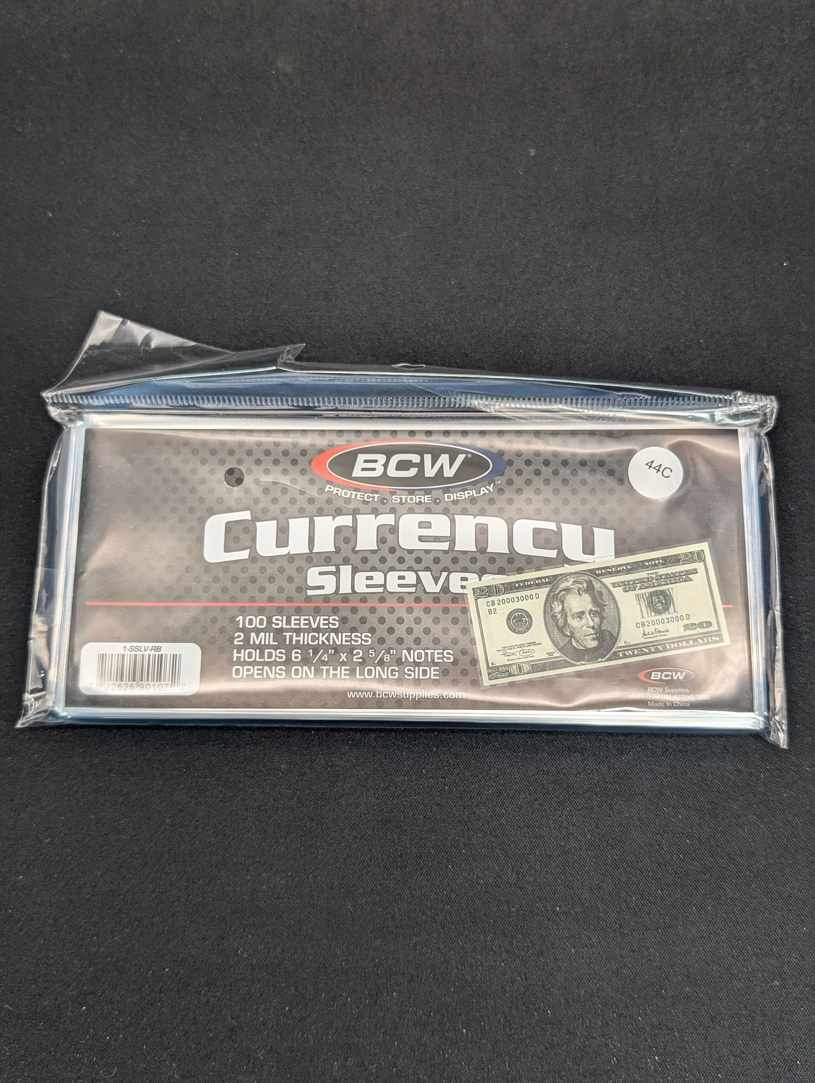 100 BcW currency Sleeves, New/Sealed (1 of 1)