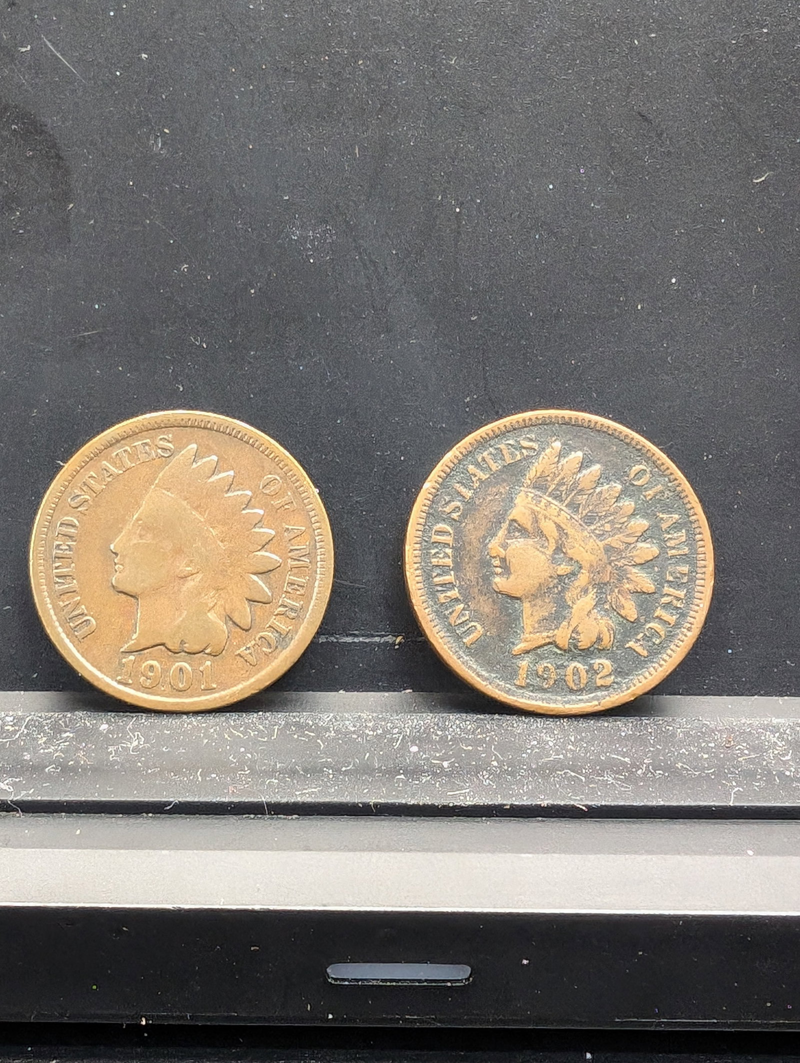 1901 & 1902 Indian head cents: 1901 & 1902 Indian head cents
