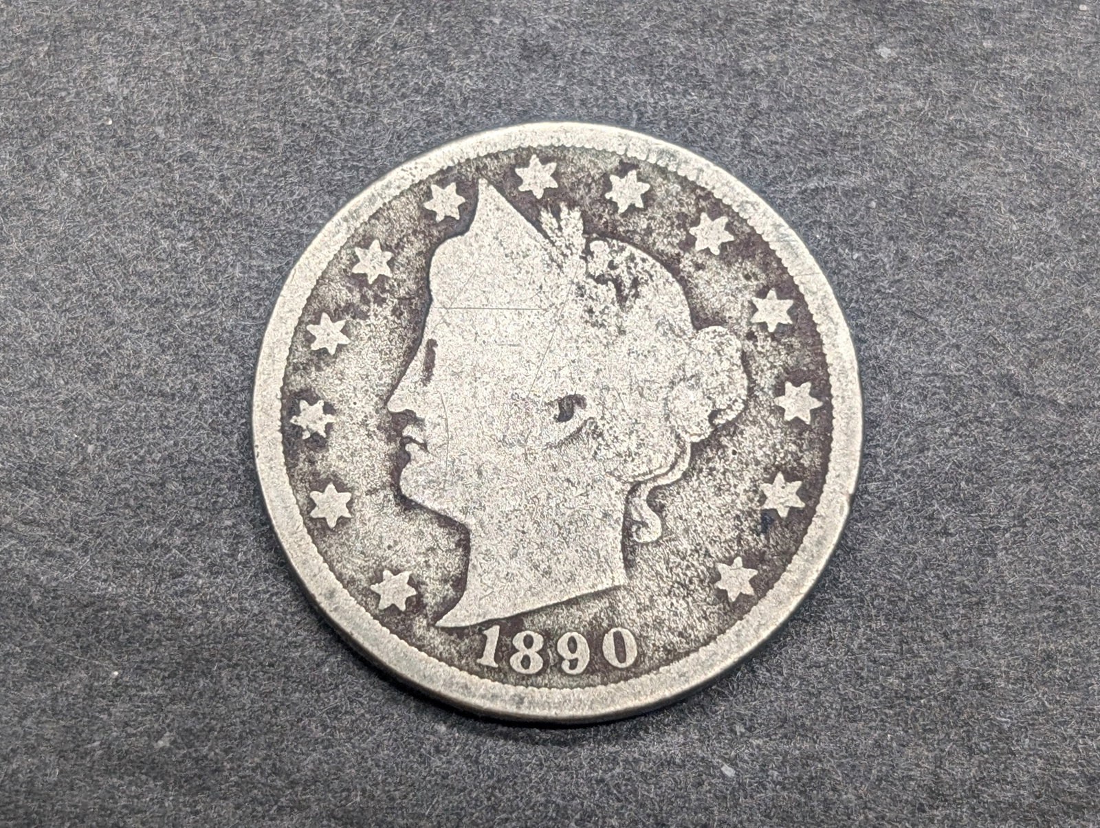 1890 Liberty Head V Nickel: 1890 Liberty Head V Nickel