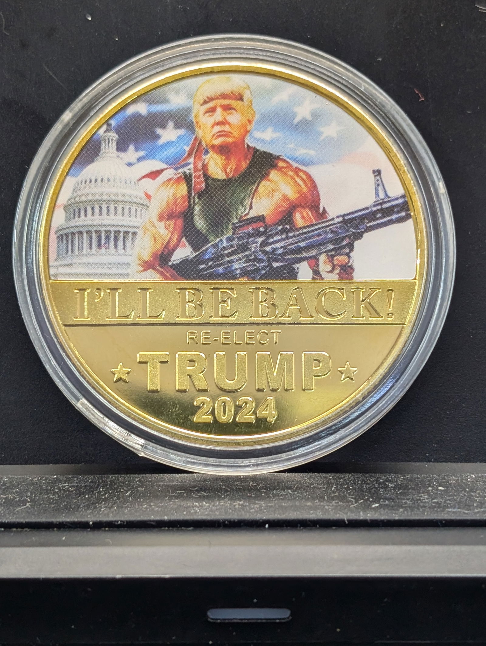 President Trump 2024-I Will Be Back/BU New, Novelty (1 of 2)