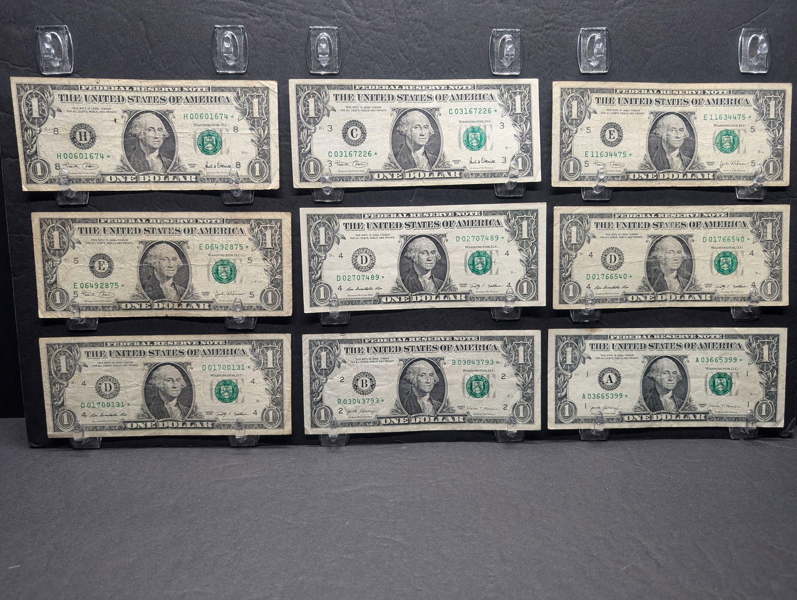 2001 St Louis / 2001 Philly / 2003 Richmond / 2013 Cleveland / 2017 Boston / 2017 New York - 9 Star (1 of 5)