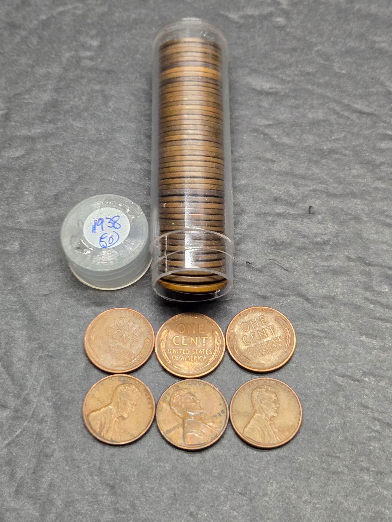 50 - 1938 Lincoln Wheat cents (1 of 2)