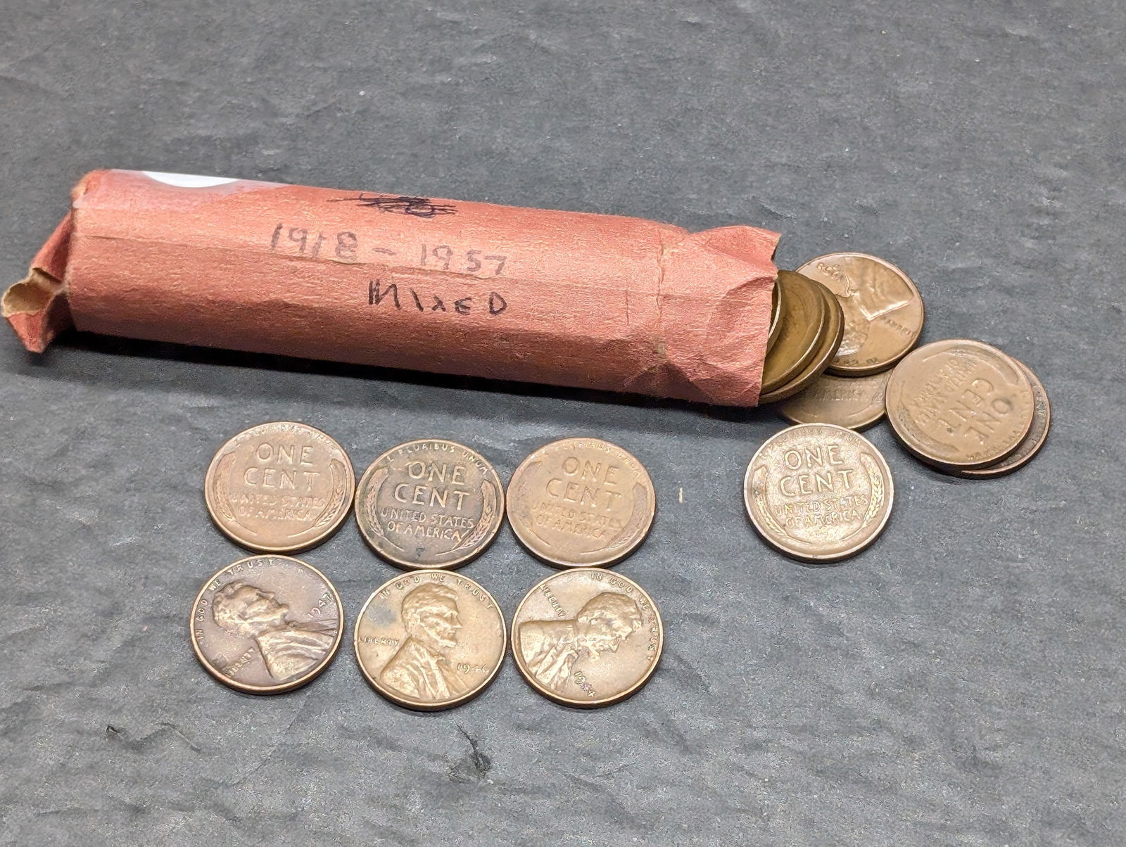 49 - Mixed Dates Lincoln Wheat Cents 1918 to 1957 (1 of 2)