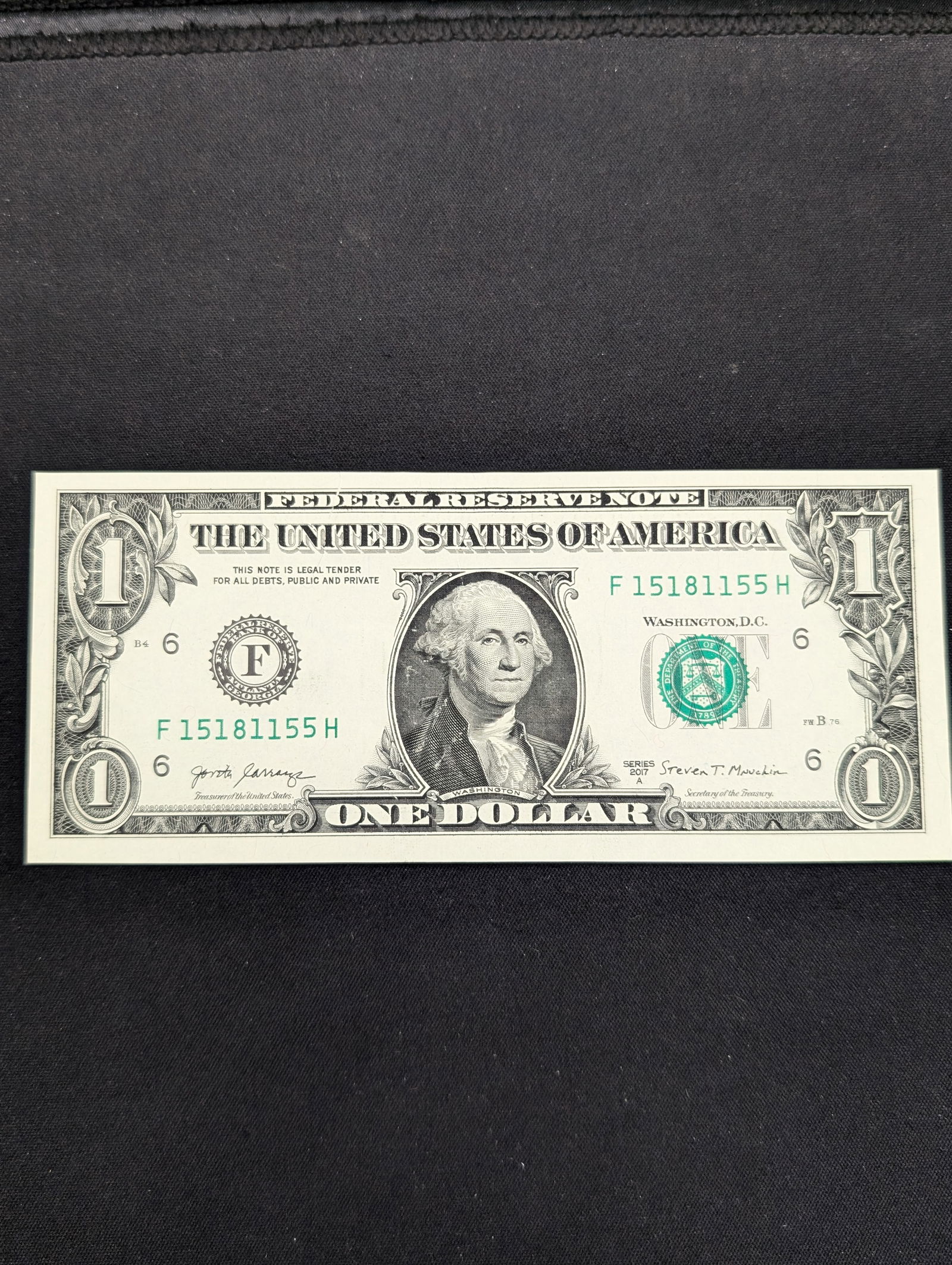 2017 A $1 Tri Note S.N. - F 15181155 H - Atlanta (1 of 2)