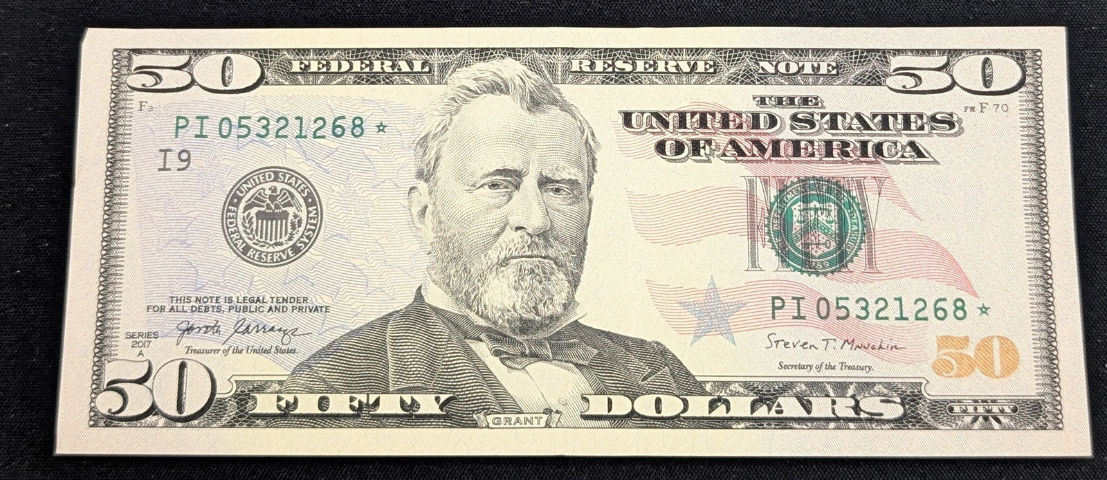 2017 A $50 Star Note S.N. - PI 05321268* - Minneapolis (1 of 2)