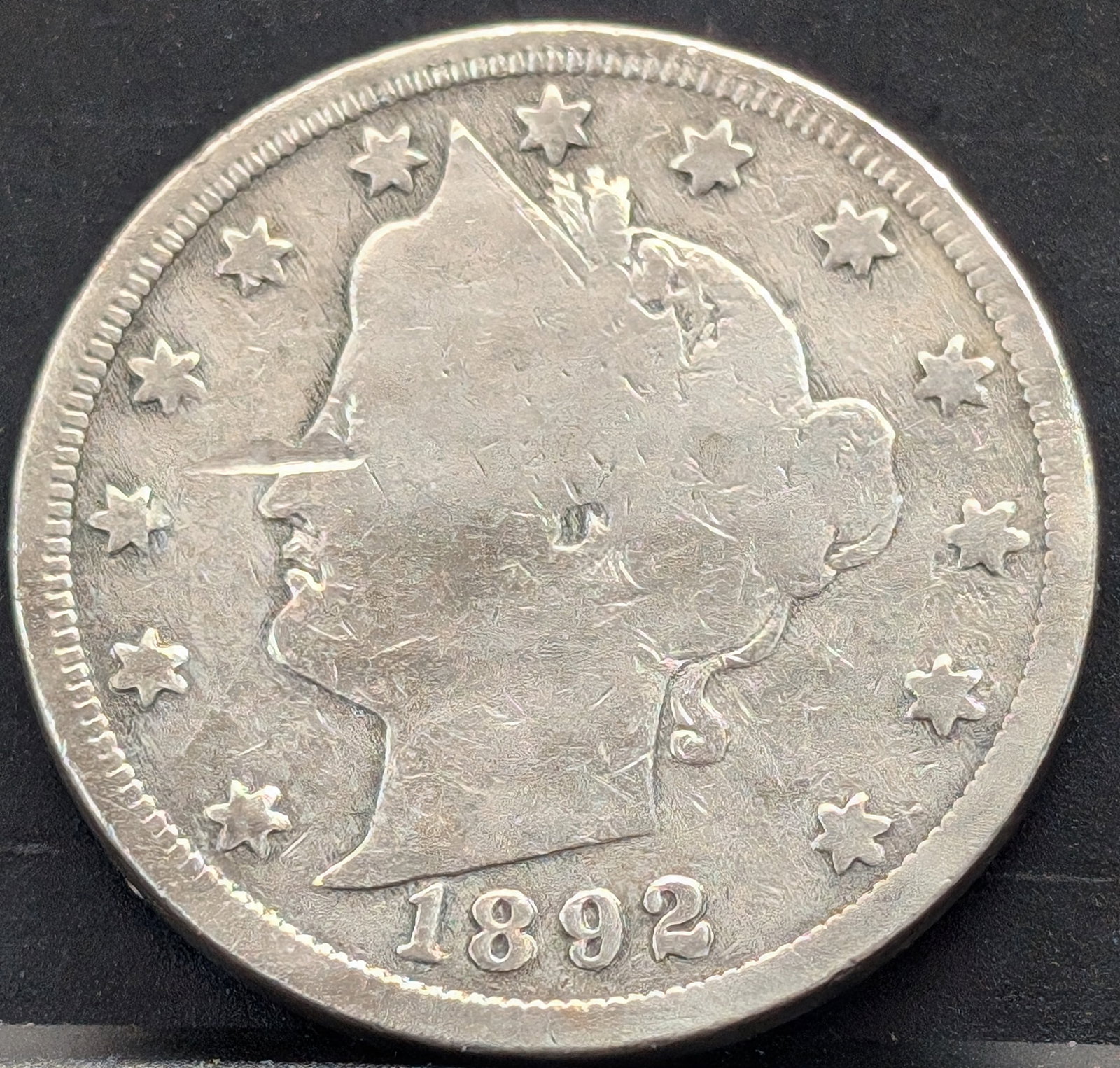 1892 V Nickel, Semi Key: 1892 V Nickel, Semi Key