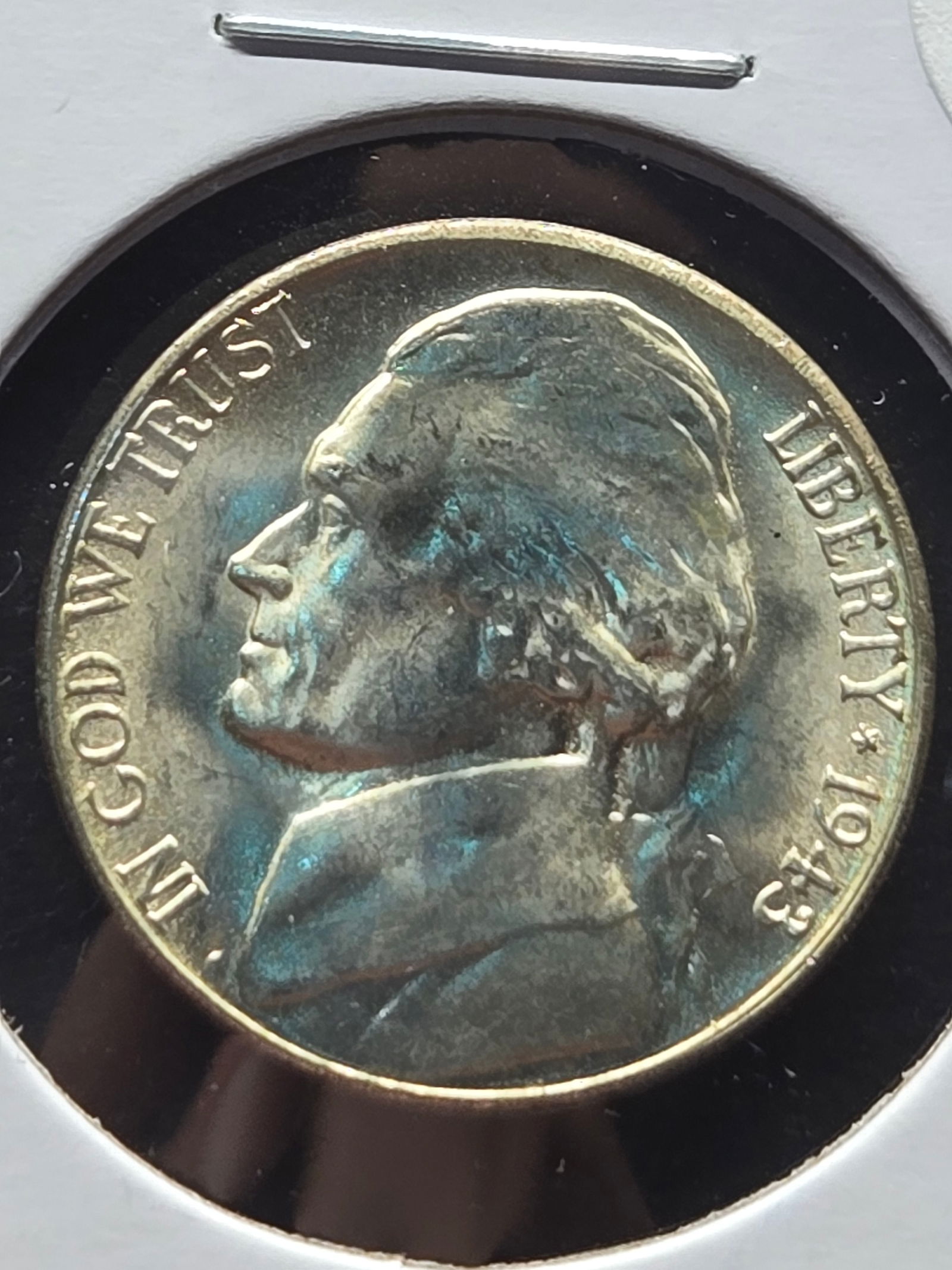 1943-S GEM BU Jefferson Silver War Time Nickel (1 of 3)