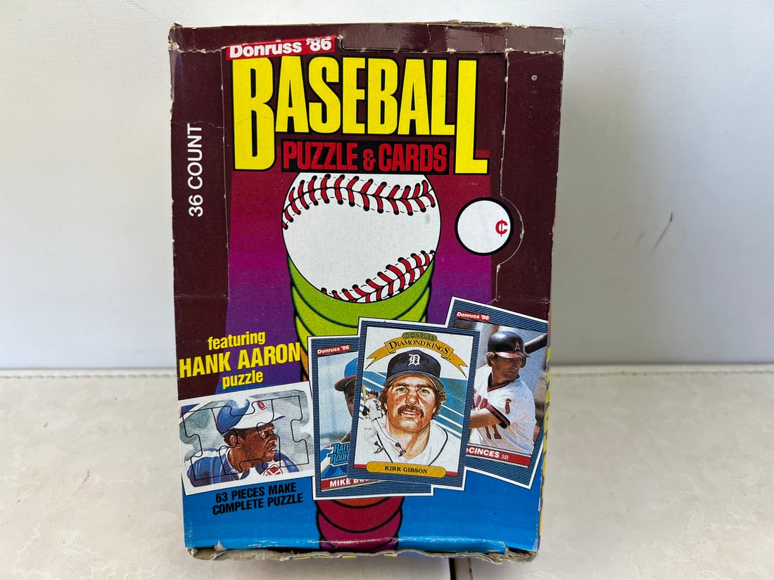 1986 Donruss Baseball Complete Wax Box - Possible Jose Canseco RCs (1 of 2)