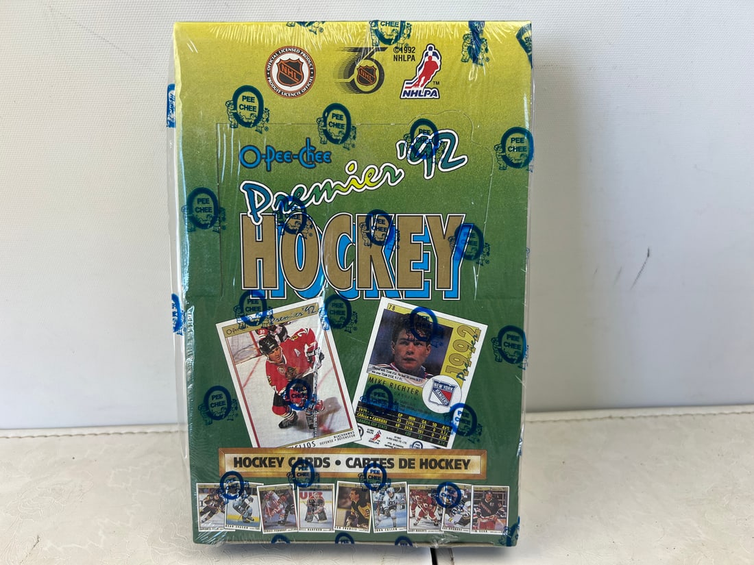 1992 O-Pee-Chee Premier Hockey Sealed Wax Box (1 of 2)