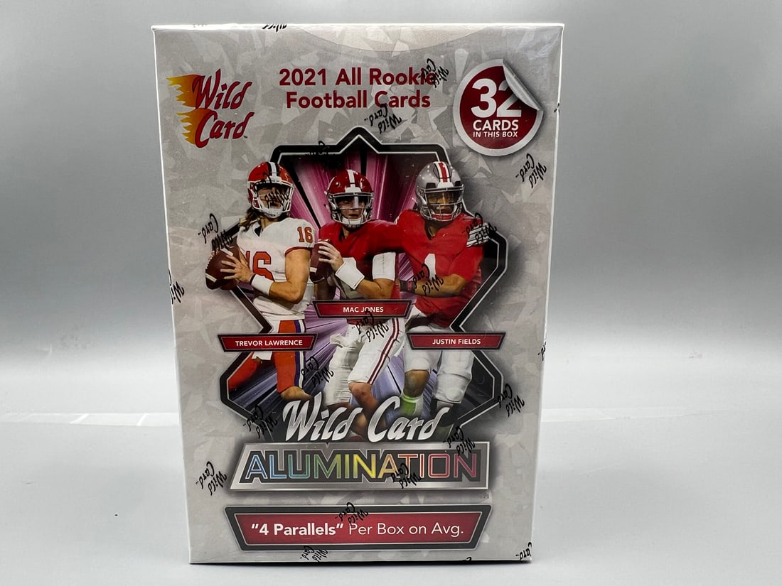 2021 Wild Card Alumination Football Sealed Blaster Box: 2021 Wild Card Alumination Football Sealed Blaster Box