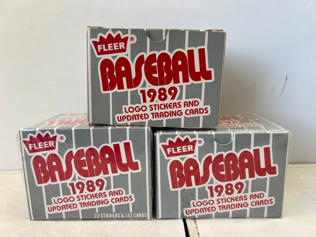 Lot of (3) 1989 Fleer Update Baseball Sets - 2 Sealed sets and 1 opened set - Randy Johnson, Deion (1 of 3)