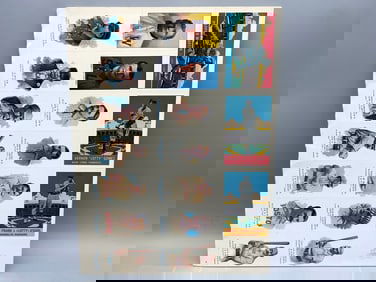 1977 Dover Reprint Baseball Unperforated Sheets - Reprint Cards - Babe Ruth, Honus Wagner