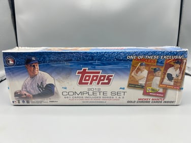 2012 Topps Baseball Factory Sealed Complete Set with Exclusive Mickey Mantle Gold Chrome Card