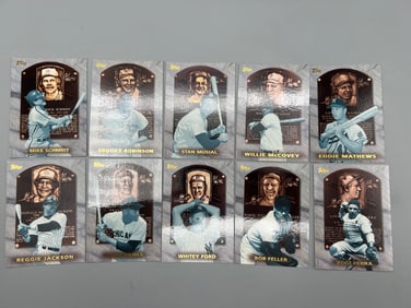 1998 Topps Hall of Fame Collection Baseball Complete 10 Card Insert Set