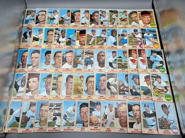 Lot of (100) 1968 Topps Baseball Cards W/ Some Stars - Varying Conditions - Don Sutton, Rocky