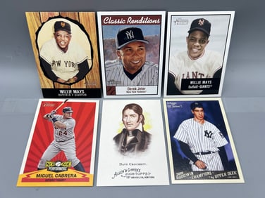 Lot of (6) Assorted Baseball Insert Cards - Varying Conditions