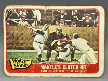 1965 Topps Mickey Mantle's Clutch HR #134