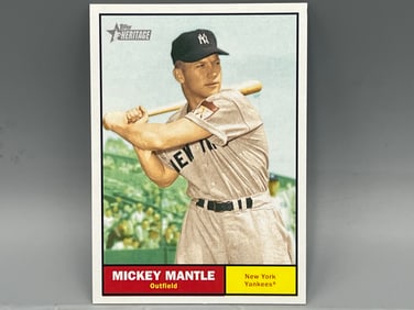 2010 Topps Heritage Mickey Mantle Chase Variation SP #56