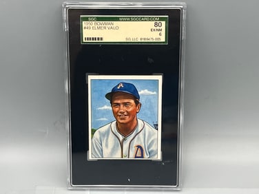 1950 Bowman Elmer Valo #49 SGC EX-NM 6