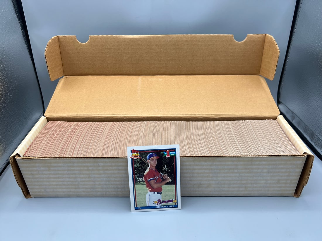 1991 Topps Baseball Complete Set W/ Chipper Jones RC (1 of 3)