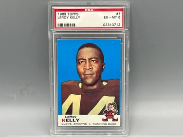 1969 Topps Leroy Kelly #1 PSA EX-MT 6