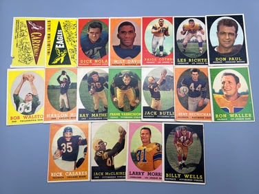 Lot of (18) 1958 Topps & 1959 Topps Football Cards - Varying Conditions