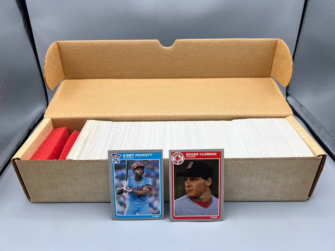 1985 Fleer Baseball Complete Set W/ Kirby Puckett RC & Roger Clemens RC (1 of 3)