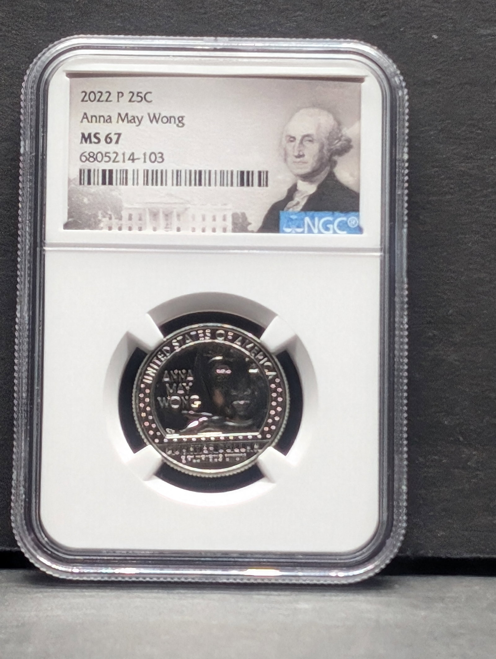 2022-P Anna May Wong Quarter - NGC MS67: 2022-P Anna May Wong Quarter - NGC MS67