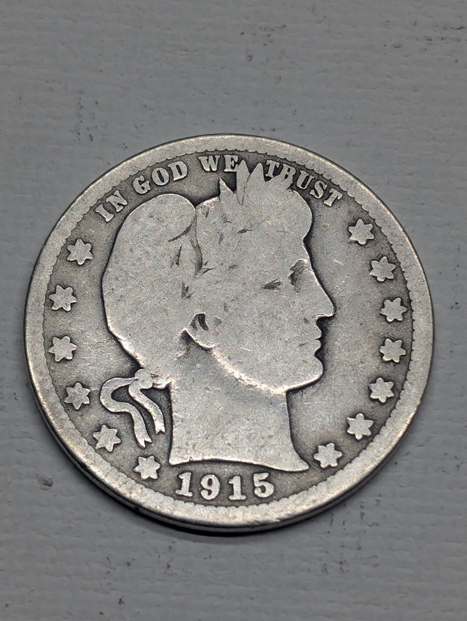 1915-S Barber Silver Quarter (1 of 2)