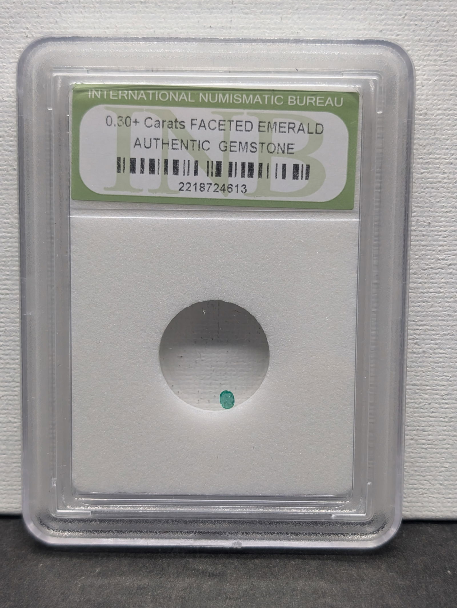 0.30+ Ct Authentic Gemstone - Faceted Emerald (1 of 3)