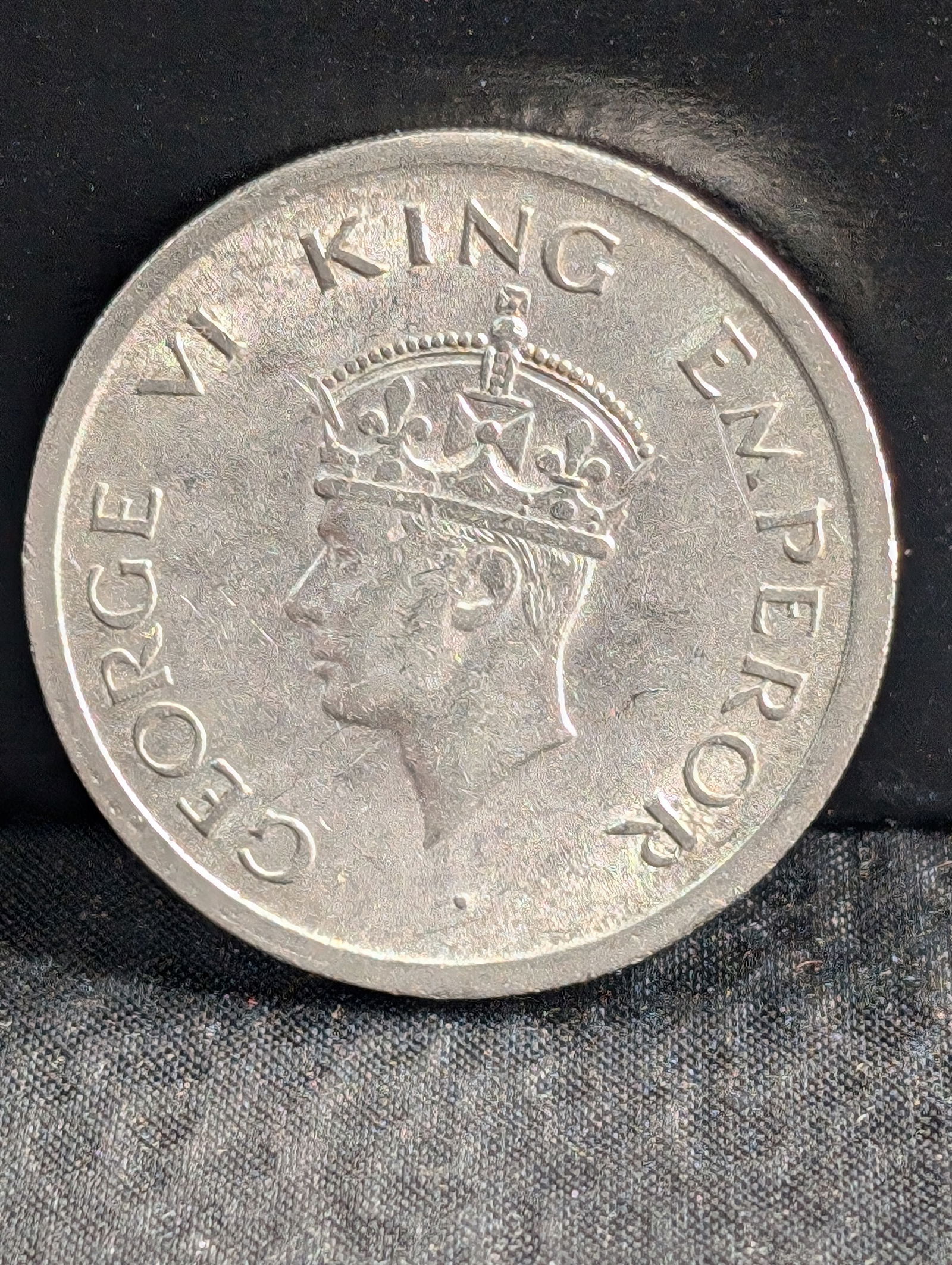 1947 (UNC) India 1 Rupee, Harder to Find, 77 Years Old! (1 of 2)