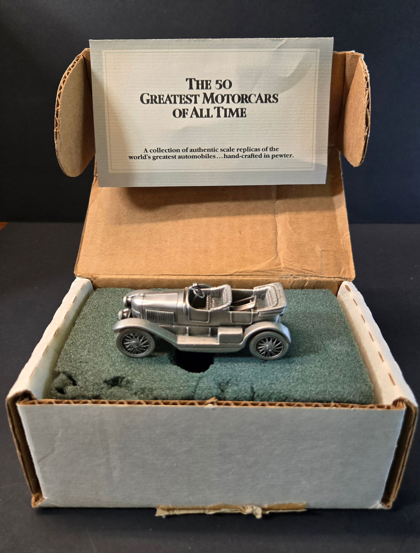 1914 Danbury Mint Vauxhall Prince Henry - Pewter: 1914 Danbury Mint Vauxhall Prince Henry - Pewter