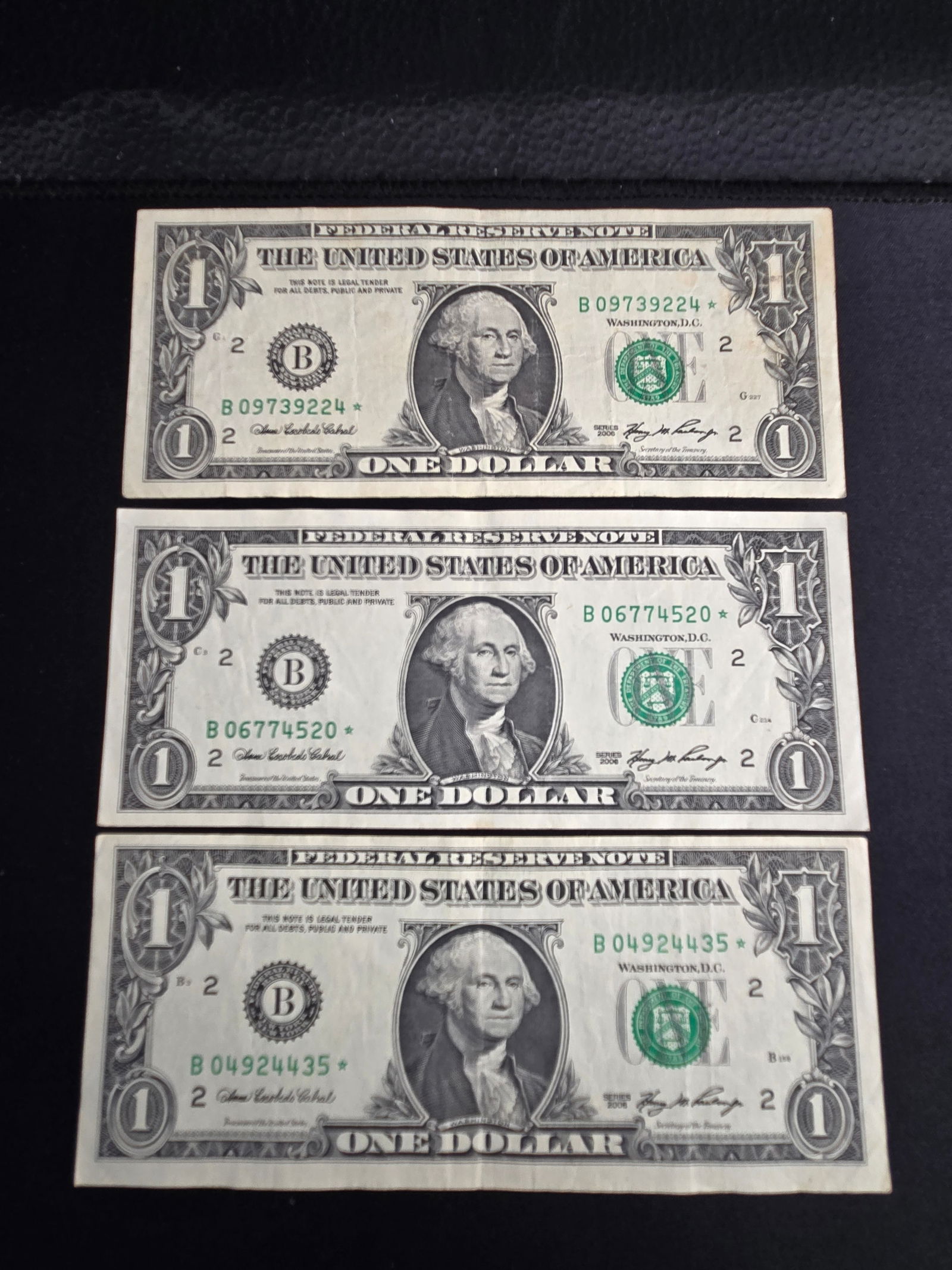 2006 $1 Rare Star Notes - Qty 3 - New York Mint - CRISP (1 of 2)