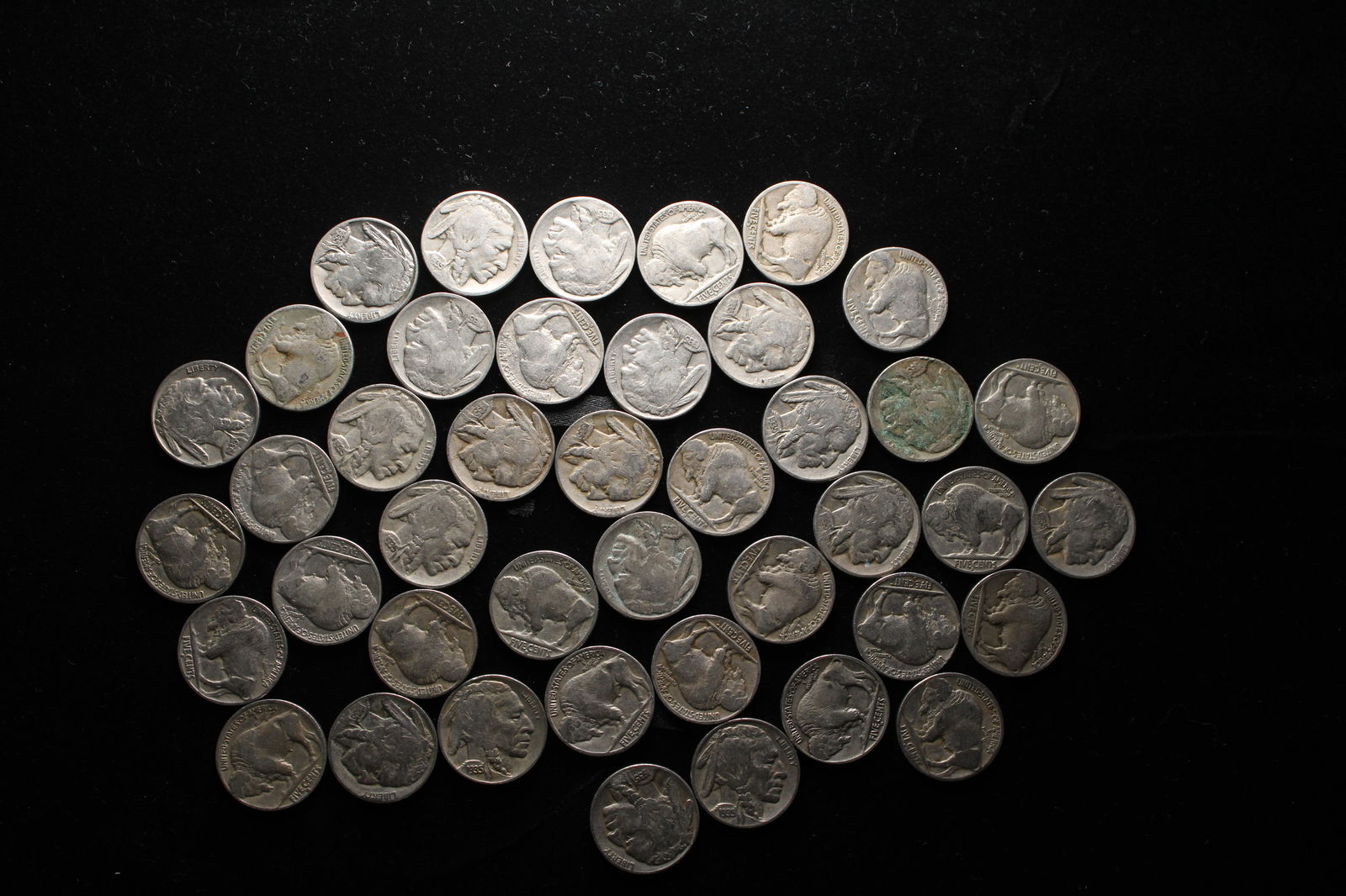 1935/1935S Buffalo Nickels - Qty 42 (1 of 6)