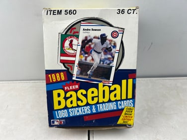 1988 Fleer Baseball Complete Wax Box